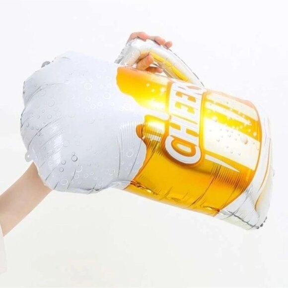 Cheers beer 34" 18" In foil balloon party beer mug foam overflow  Helium - Picture 2 of 4